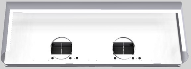 Vent-A-Hood® Designer Series 66" White Wall Mounted Range Hood-3