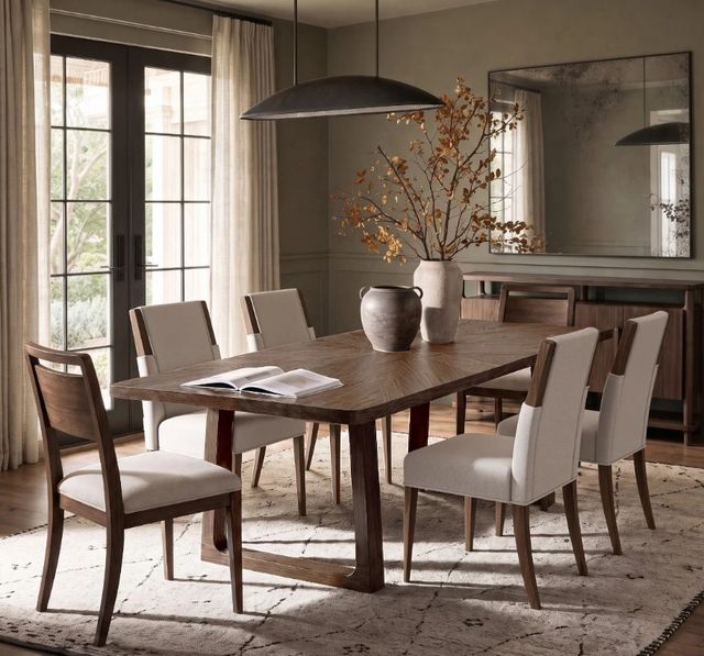 Riverside Furniture Delia 2-Piece Nouveau Walnut/White Dining Side Chair-1