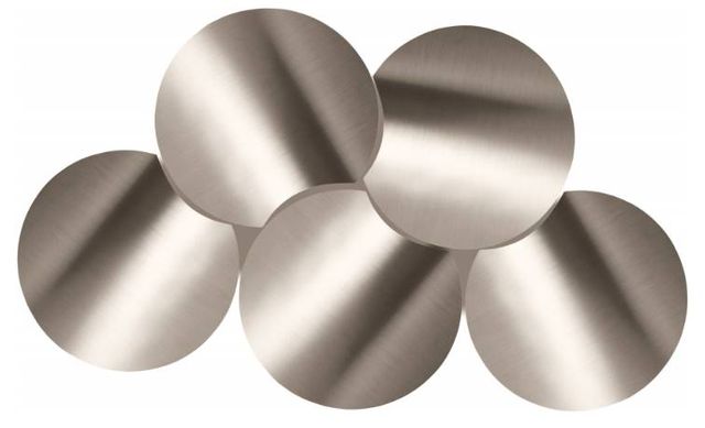 Meridian Furniture Dimple 5-Piece Silver Modular Nesting Coffee Table Set-2