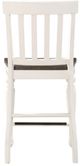Steve Silver Co. Joanna 2-Piece Brown/White Counter Stool Set-5