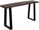 Porter International Designs Manzanita Midnight Gray Console Table with Black Architectural Base-1