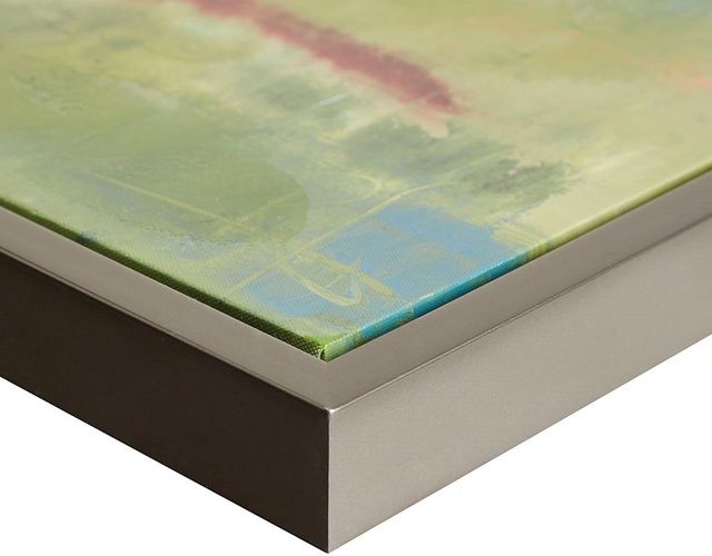 Olliix by Madison Park Signature Blue Morning Fields Green Hand Embellished Framed Canvas-3
