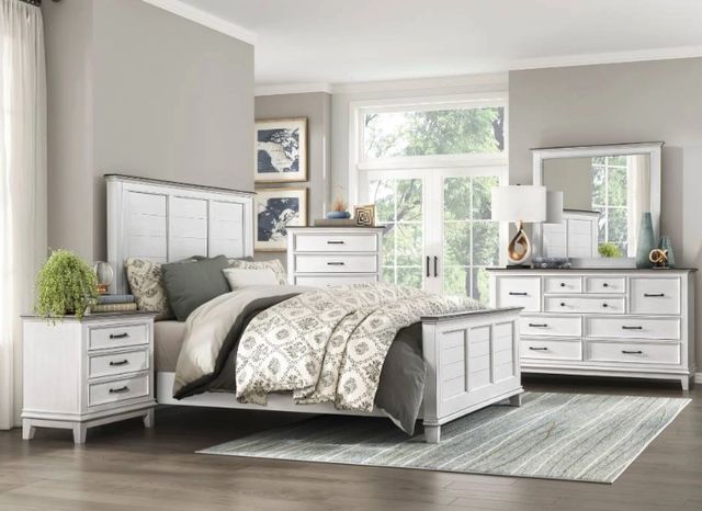 Homelegance® Chesterton Antique White/Dark Brown Chest-1