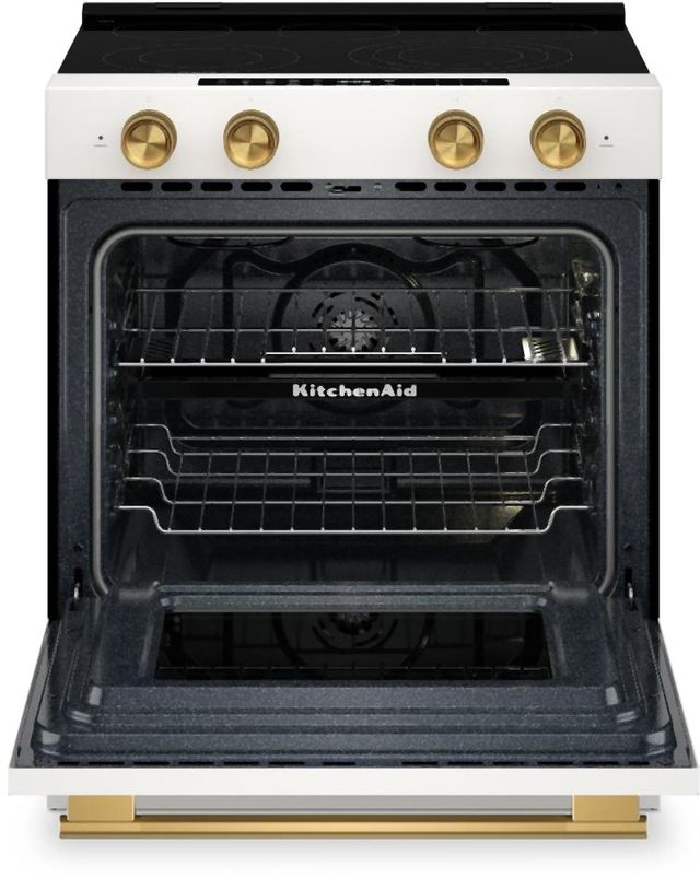 KitchenAid® 30” Porcelain Slide-In Electric Range with Two Even-Heat™ Hyper Elements-1