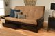 Kodiak Furniture Phoenix Suede Peat/Espresso Queen Storage Futon with Mattress-1