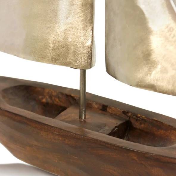 StyleCraft Sails Natural/Pewter Large Sculpture-1