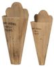 A & B Home 2-Piece Brown Grand Jardin Conical Wall Set-1