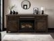 International Furniture Direct Dutton Brown Electric Fireplace TV Stand-5
