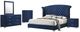 Coaster® Melody 5-Piece Pacific Blue California King Panel Bedroom Set-0