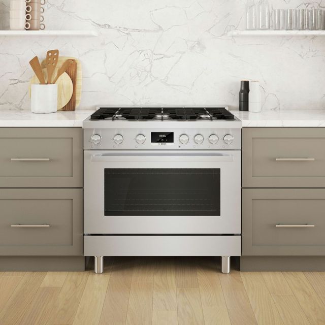 Bosch® 800 Series 36" Stainless Steel Pro Style Gas Range-1