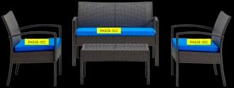 Signature Design by Ashley® Alina Blue Nuvella Outdoor Loveseat Cushion-0