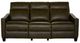 La-Z-Boy® Quinault Olive Leather Power Reclining Sofa with Headrest-1
