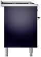 Ilve® Nostalgie II Series 60" Midnight Blue Pro Style Dual Fuel Range-2