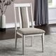 Furniture of America® Halsey 7-Piece Weathered White Dining Set with Dark Walnut Top-1