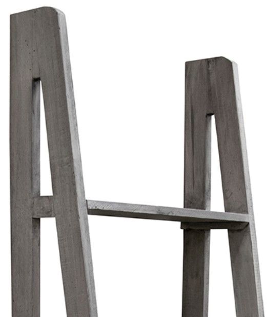 American Wholesale Furniture Granite Ladder Bookcase-2
