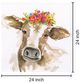 Classy Living Watercolor Cow Wall Art-2