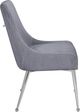 Meridian Furniture Ace Gray/Chrome Velvet Dining Chair-3