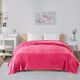 Olliix by Intelligent Design Microlight Plush Pink King Oversized Blanket-4