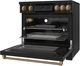 Thor Kitchen® Gordon Ramsay Collection 36" Black Pro Style Induction Range with Tilt Panel Touch Control and Bronze Trim-4
