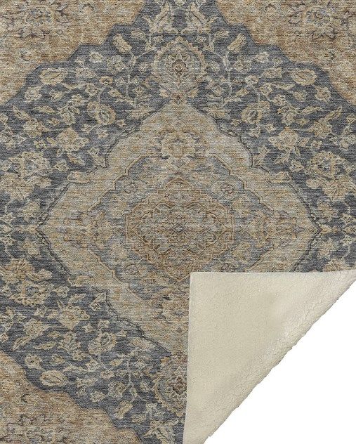 Dalyn™ Rug Company Hatay Charcoal 50''x70'' Throw Blanket