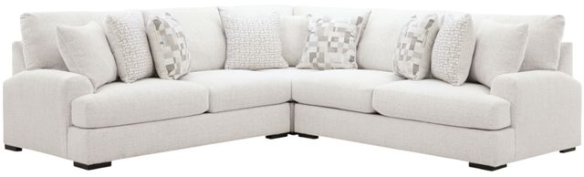 Signature Design by Ashley® Misty-Lakes 3-Piece Curved Chalk Sectional-0