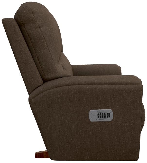 La-Z-Boy® Cassian Teak Power Rocking Recliner with Headrest and Lumbar-3