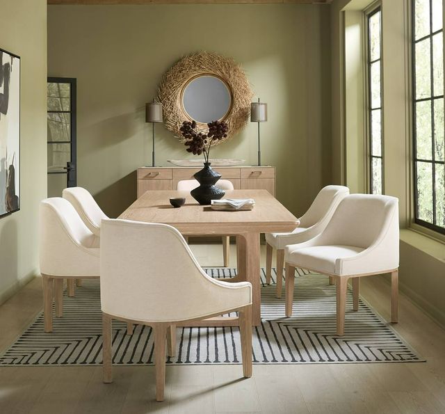 Hooker® Furniture Banyon Bay Desert Oak/Levi Oyster Upholstered Host Chair-1