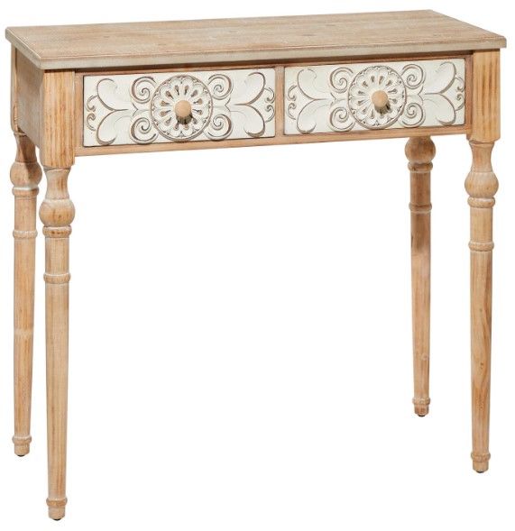 Deco Marche Brown 2-Drawer Console Table-0
