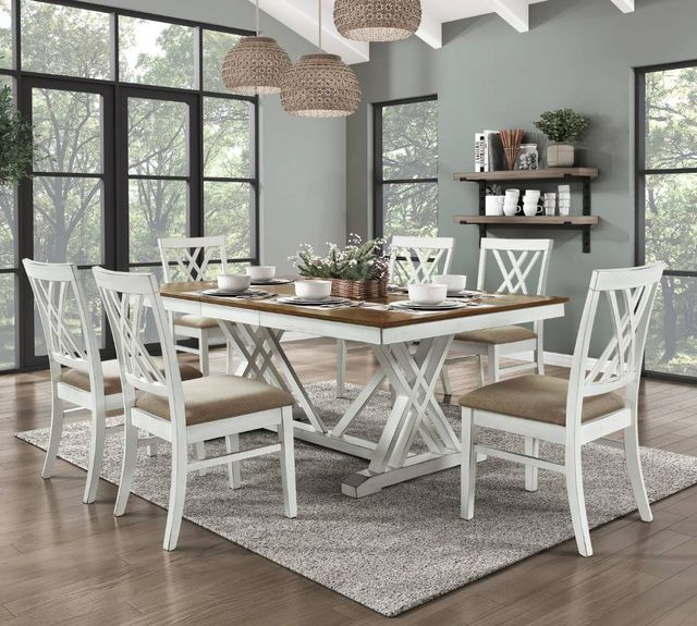 Homelegance® Brunson Khaki/White Dining Side Chair-1