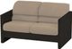 Crate Designs™ Furniture Espresso Loveseat-0