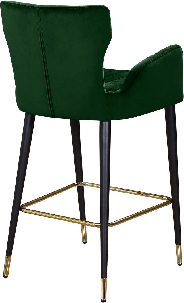 Meridian Furniture Luxe Green Velvet Counter Stool-1