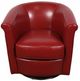 Porter International Designs Marvel Red Barrel Accent Swivel Chair-1