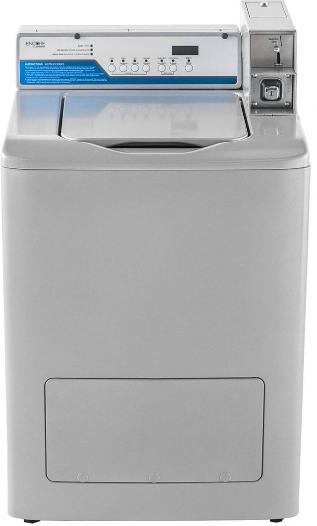 Crossover 2.0 2.9 Cu. Ft. Silver Gray Agitator Top Load Commercial Washer-0