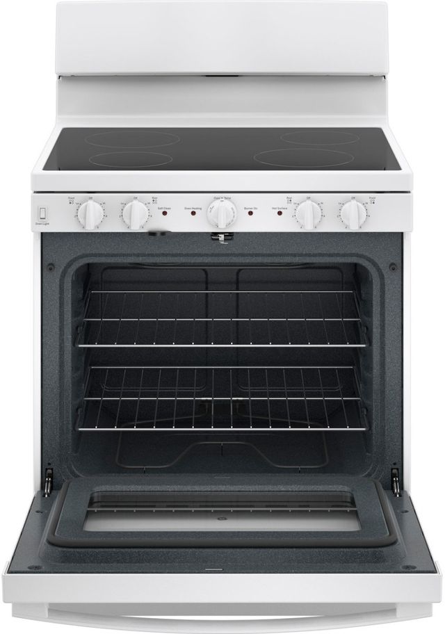 GE® 30" White Freestanding Electric Range-2