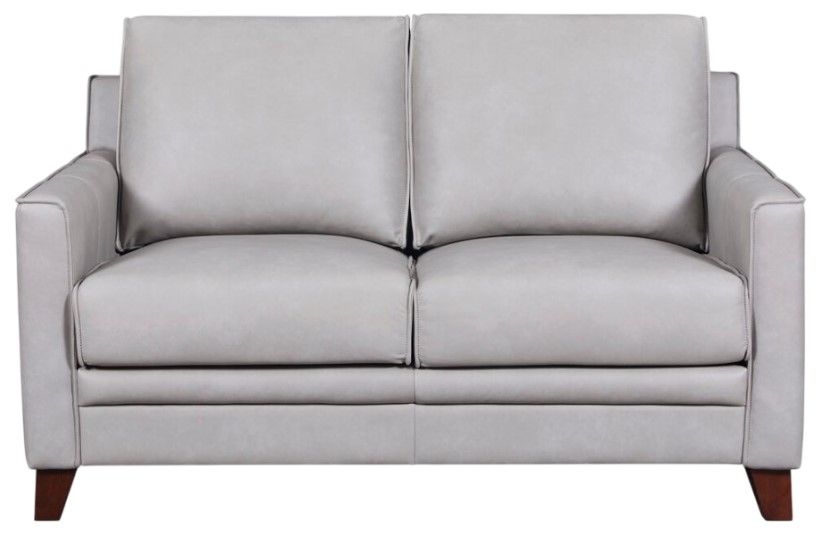 Leather Italia™ Cambria Stanton Gray Loveseat