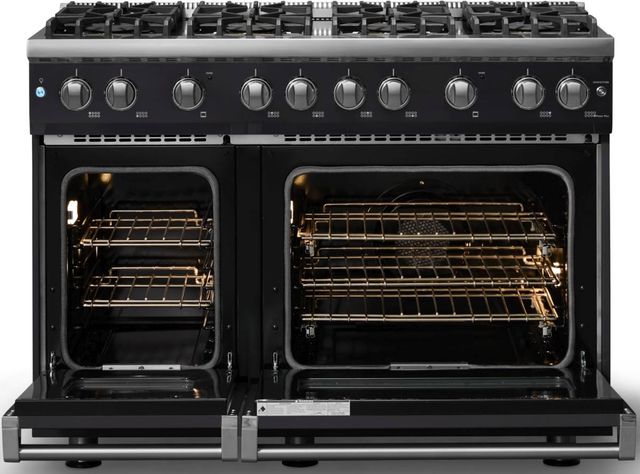 Viking® 5 Series 48" Onyx Pro Style Gas (NG) Range with Polished Chrome Trim-1