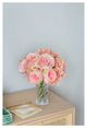 A & B Home Peach 10" Peony, Hydrangea and Rose Ball-4