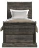 Elements International Park Ridge Charcoal Twin Storage Panel Bed-1