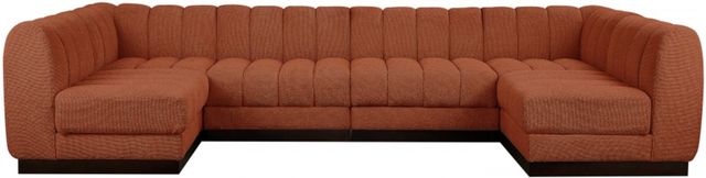 Meridian Furniture Quinn 6-Piece Cognac Modular Sectional-1