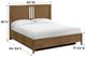 Whittier Wood® Furniture Bailey Nutmeg King Storage Panel Bed-1