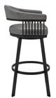 Armen Living Chelsea Vintage Gray 26" Swivel Counter Stool-2