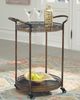 Signature Design by Ashley® Clarkburn Antique Bronze Bar Cart-3