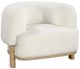 Coaster® Lawler Ivory Upholstered Barrel Back Accent Chair-0
