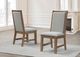 Furniture of America® Everett 5-Piece Rustic Brown Round Table Dining Set-2