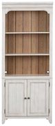 Liberty Furniture Farmhouse Reimagined Antique White/Chestnut Bookcase-2