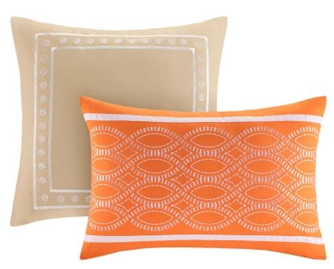 Olliix by Intelligent Design Senna Orange King/California King Comforter Set-1