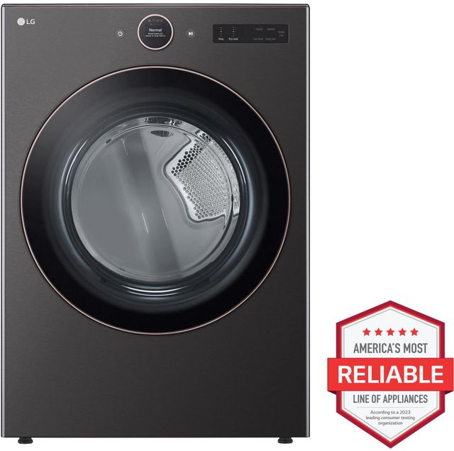 LG 7.4 Cu. Ft. Black Steel Front Load Gas Dryer-1