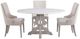 Bassett Mirror Delaney White Dining Table with Gray Base-5