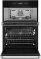JennAir® NOIR™ 30" Floating Glass Black Electric Built In Oven/Micro Combo-1