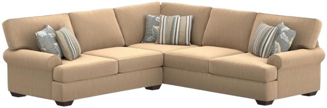 Corinthian Furniture 2-Piece Beige L-Shape Sectional-0